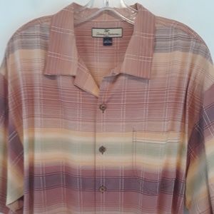 Tommy Bahama S/S Silk  button Down Shirt Large